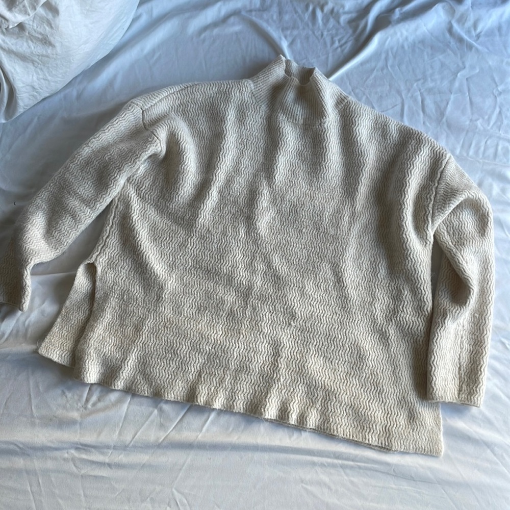 Oversized cozy cream sweater